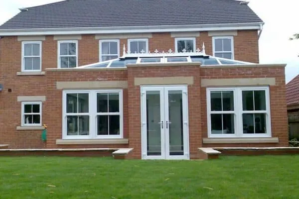 Glass roof orangery