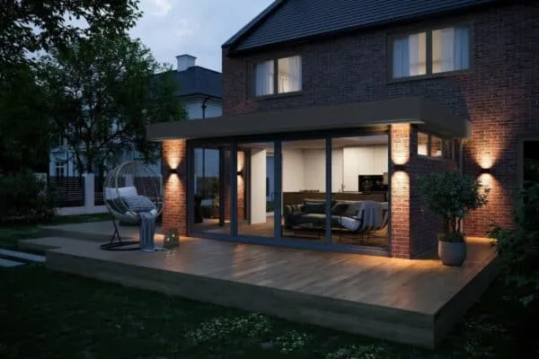 Flat roof extension
