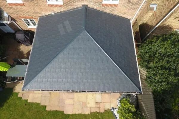 Solid conservatory roof