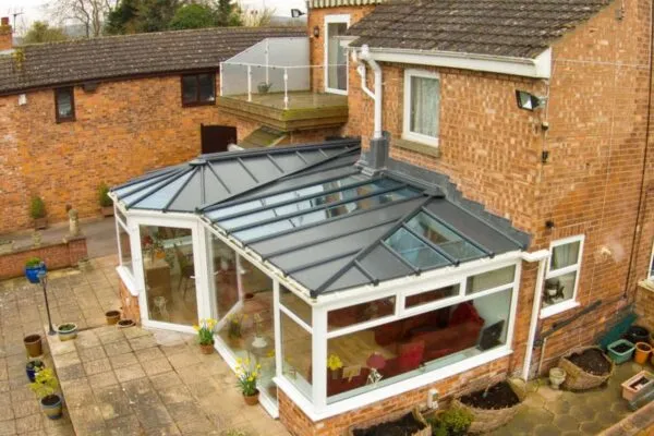 P shape conservatory