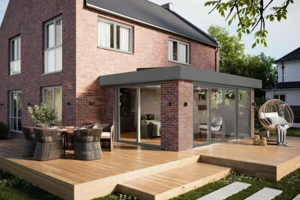 Ultraframe flat roof extension