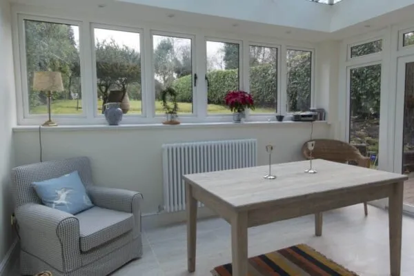 Small conservatory interior