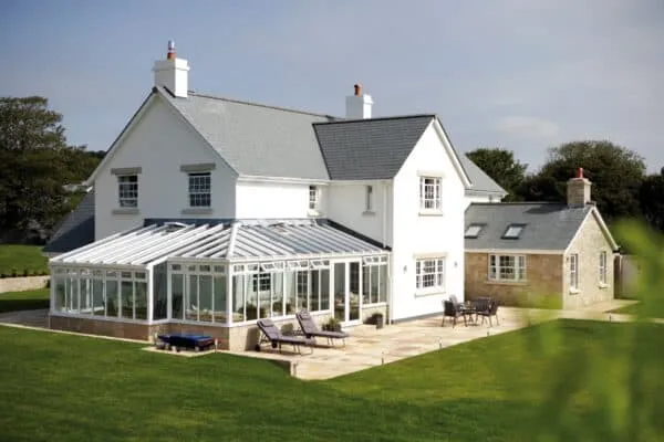 Large glass home extension