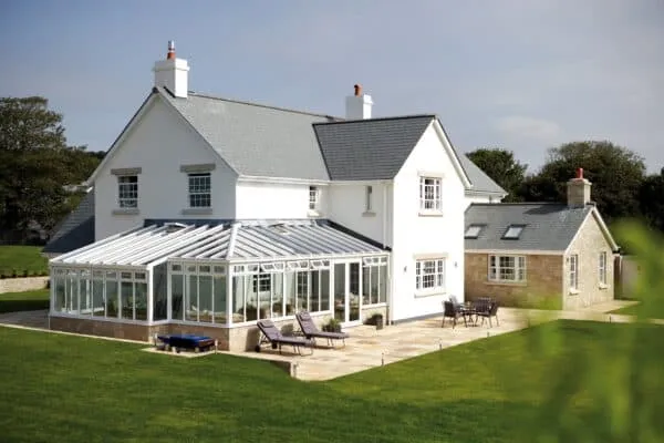 Large glass home extension